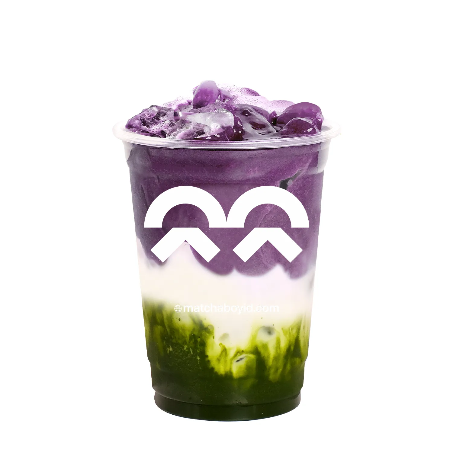 Ube Cream Matcha Latte